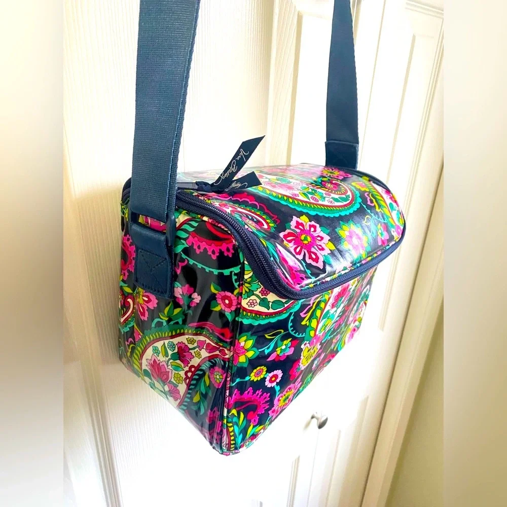 New Vera Bradley Insulated Cooler Floral Patterned Crossbody Bag - Picture 3 of 6